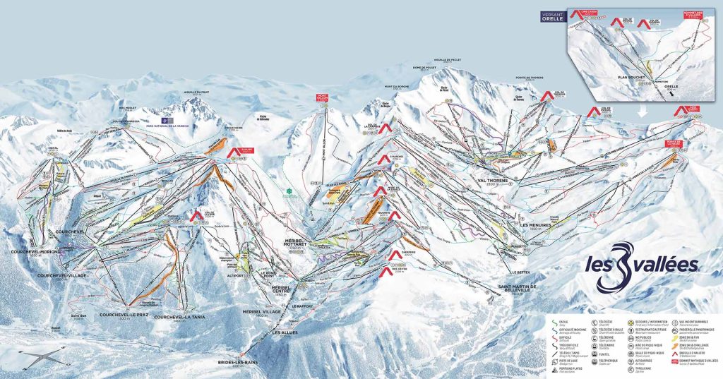 Domaine skiable des trois vallées, plus grand domaine skiable du monde