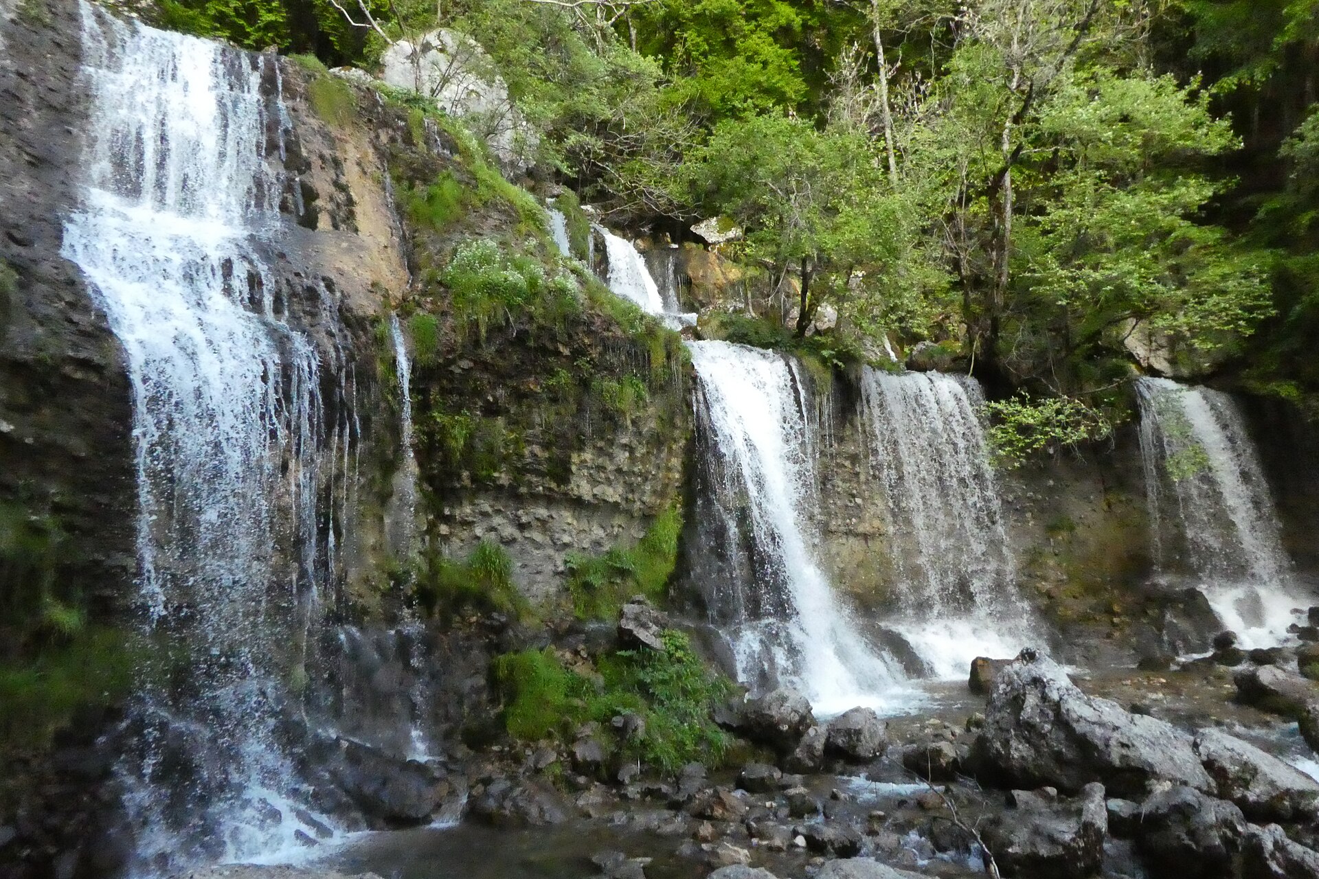 La cascade de la Doria à Saint-Jean-d'Arvey, près de Chambéry